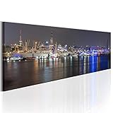 hamburg hafen bilder kostenlos LEINWAND & SPANNRAHMEN: Premium Vlies Leinwand ist auf einen ca. 12mm dicken Holzrahmen (MDF-Platte), von Hand aufgespannt und mit soliden Stahlklammern zusammengesetzt