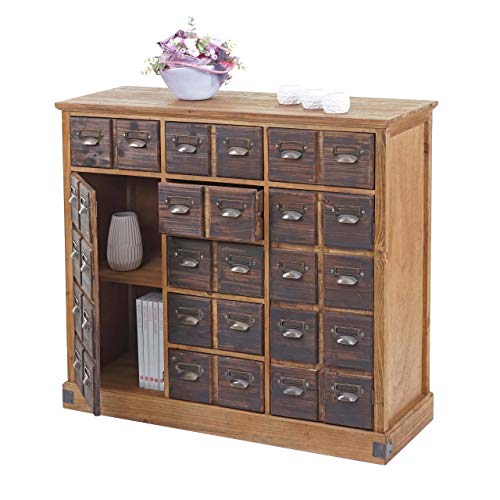 Mendler Apothekerkommode HWC-F33, Schubladenschrank, Tanne Holz massiv...