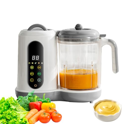 Robot De Cocina Para Bebé, Baby Food Maker Con Vapor, Mezcla Y Calentamiento, Preparador De Alimentos Para Bebés Con 4 Preconfiguraciones De Cocción