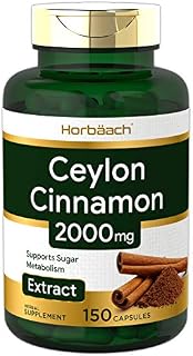 Ceylon Cinnamon Capsules | 2000 mg | 150 Count | Non-GMO & Gluten