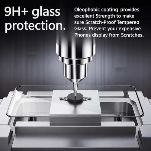 Image of Tempered Glass Screen Protector Compatible for Nothing Phone 2 5G (6.7 Inch) (Black) Edge to Edge Coverage with Easy Installation Kit [Pack of 1]