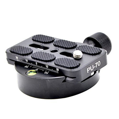 Grampo e placa de liberação rápida QR para tripé bola cabeça adaptador de metal