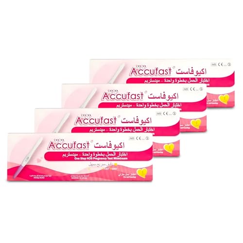 Accu Fast Midstream Home Pregnancy Tester (M30 A) 4pcs
