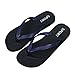 Blue Men's Fashion Bath Shower Flip-Flops Outdoor Wear Spring Summer Thick Sole Slip-On Comfortable Sport Footwear