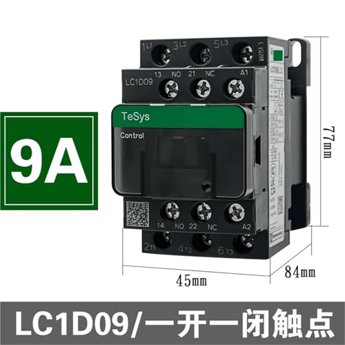 Contacteur tripolaire LC1D09 110V version noire pour commande de moteur triphasé - 2