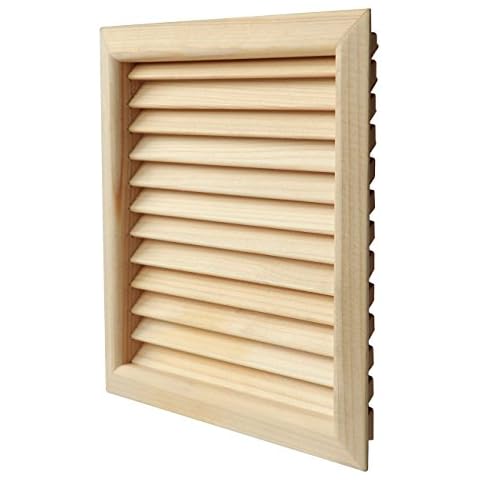 The lges160p-y Ventilation Grille Pine Wood Quadra Recessed, Red, 172 x 172 mm Cover