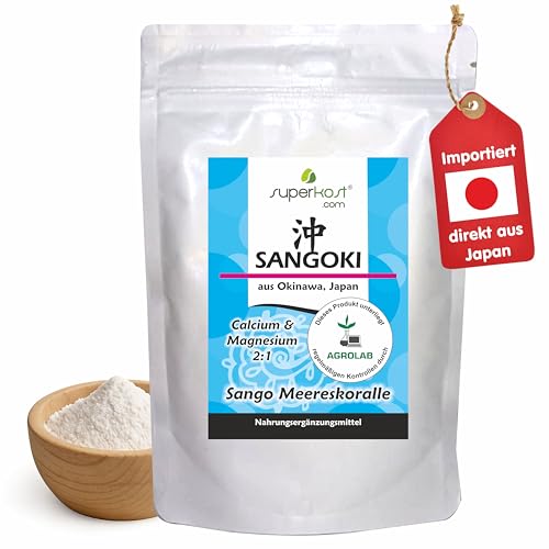 Sango Meereskoralle Pulver Calcium und Magnesium,...