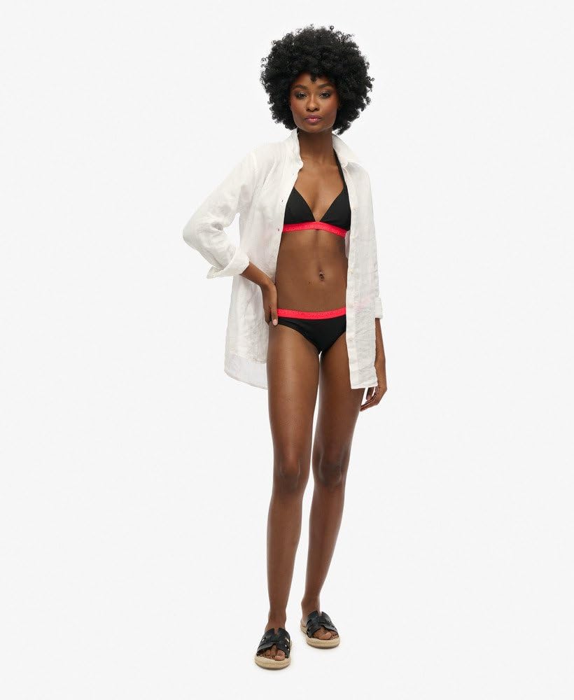 Superdry Damska trójkątna góra bikini z elastyczną wkładką