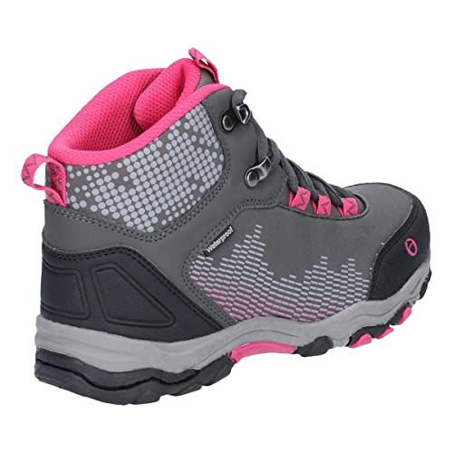 Cotswold Childrens/Kids Ducklington Lace Up Hiking Boots (4 M US Big Kid) (Gray/Pink)4