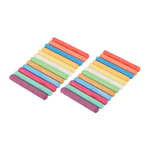 NAMOARLY 2 Boxes of Chalks 24 Pieces Water-soluble Chalk for Boys and Girls for