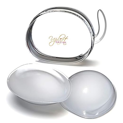 Silicone Bra Inserts - Clear Gel Push Up Breast Pads - Bra Padding Bust Enhancer