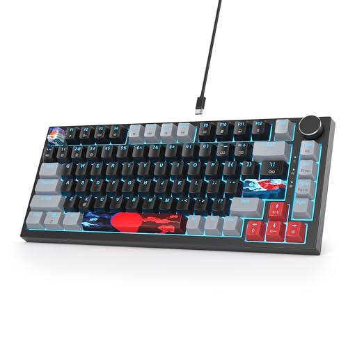 Clavier de jeu mécanique 82 touches pour optimiser l'espace de bureau
