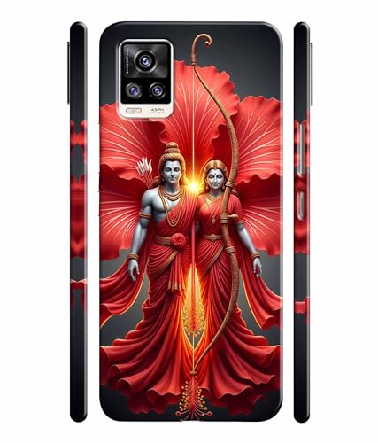 Image of Lord Ram with Sita MATA Printed Hard Back Case Cover & Compatible for Vivo V20 2021 (Multicolor) - D1806