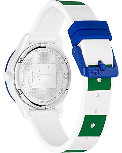 Lacoste Analoog kwartshorloge voor kinderen, 12.12, wit, Met bandjes - Afbeelding 4