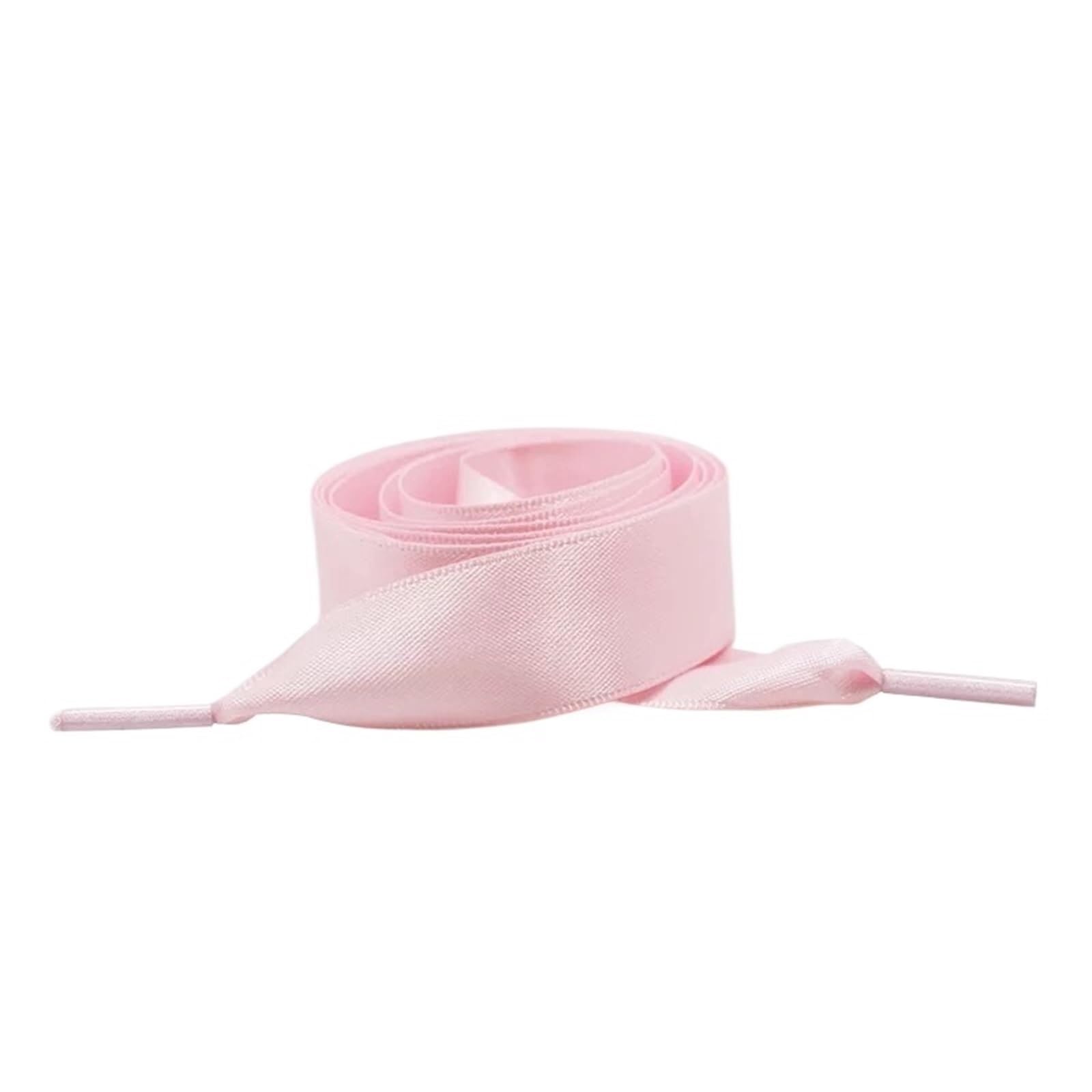10 paires de lacets plats en satin soie, largeur 2 cm, for bottes, baskets, femmes Pour Baskets(Pink,120cm)