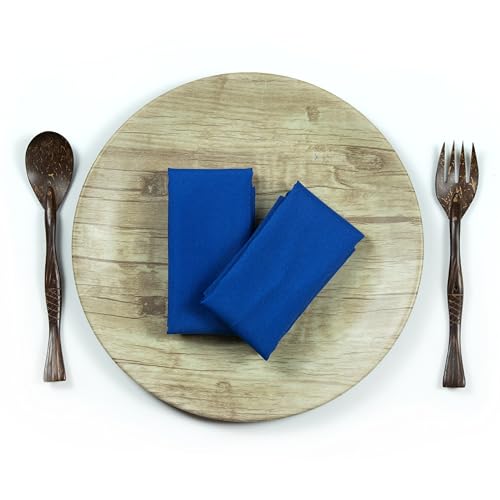 Servilletas de tela 17 x 17 pulgadas pack x12 azul royal miniatura 2