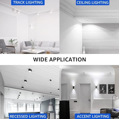 MASTERY MART GU10 LED Light Bulbs Dimmable, 50 Watt Halogen Equivalent 5.5W MR16 Spot, 400lm 40° Beam Angle Flood Light Bulbs 5000K Daylight White, 10 Pack