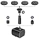 AISITIN Solarbrunnen für Draussen, DIY 2,8W Solarbrunnen Solarwasserbrunnen,Solar Springbrunnen für Außen mit 6 Fontänenstile, Solar Fontäne Pumpe Solar-Schwimmbrunnenpumpe für Garten, Vogel-Bad