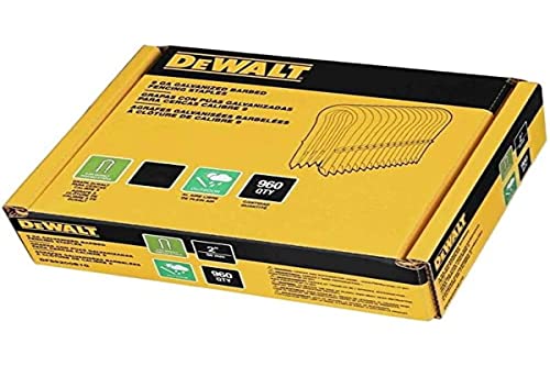 DFS9175B1G 9G G12 Galvanised Staples 45mm (Pack 960), Yellow, 45 millimeters