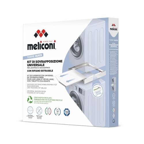 Kit di sovrapposizione universale per lavatrice e asciugatrice MELICONI TORRE QUICK - 4