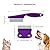 Boao 2 Pieces Flea Tear Stain Remover Comb Pet Dogs Cats Grooming Tool Stainless Steel Safe Metal Teeth Removal Combs, Clean Lice/Tangles/Knots/Crust/Dirt (Purple)