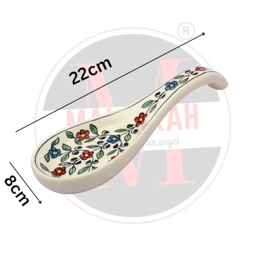 Image of Malaikah Ceramic Spoon Rest Pack of 1 for Home, Kitchen, Dining, Kitchen Decor & Gifting