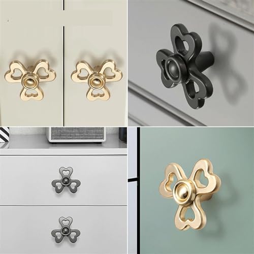 Poignée d'armoire rotative en laiton pour remplacer un bouton simple