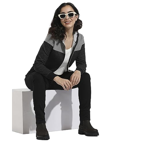 Image of Campus Sutra Women Cotton Regular Fit Hooded Sweatshirt