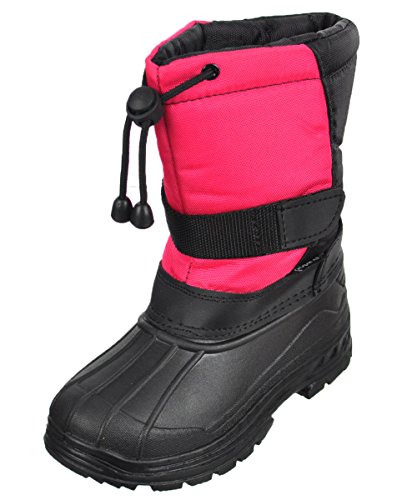 SkaDoo Girls Snow Goer Rubber Boots (12 Toddler, Pink)