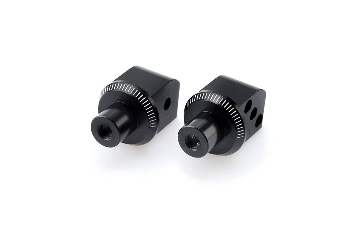 Puig Black 6351N - Pillion Footpeg Adaptors For Kawasaki Er6-F 2006-2016