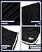 Reebok Boys Basketball Shorts - Lightweight Boys Shorts with Pockets & Drawstring - Close Hole Mesh Athletic Shorts for Kids, Size 10-12, Black White Panel