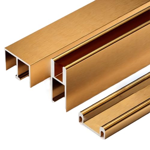 Sistema de riel de puerta corredera de vidrio con poleas superiores e inferiores, aluminio duradero para un funcionamiento suave en armarios y armarios