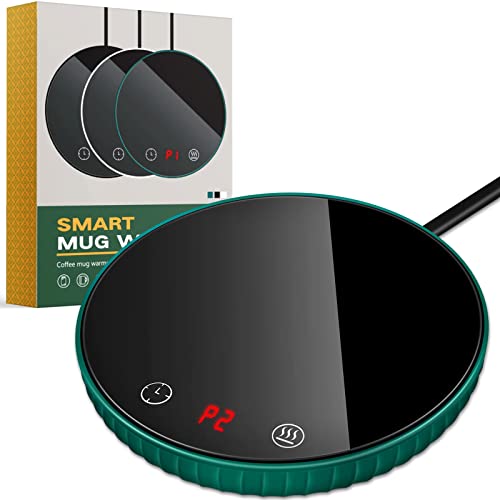 Coffee Mug Warmer, Cup Warmer for Desk with Auto Shut Off, Electric Beverage Warmer with 2 Temp Setting and 1-12H Timing, 122