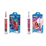 Oral-B Marvel Spider-Man, Cepillo de Dientes Eléctrico Infantil (+3 años), Cabezal Redondo + Oral-B Disney Frozen, Cepillo de Dientes Eléctrico...