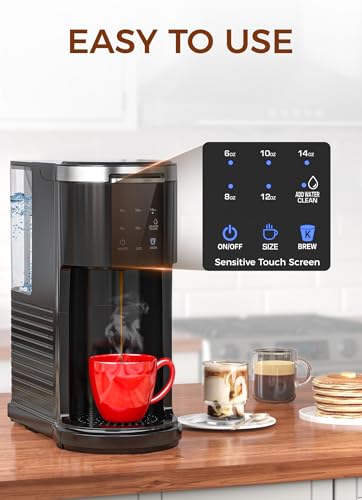 COWSAR Single Serve Coffee Maker, K Cup Coffee Brewer for Capsule and Ground Coffee, Commercial Coffee Machine with 40 Oz Water Tank, 5 Brew Sizes Up To 14 Oz, Ideal for Home/Office, Black - Image 7