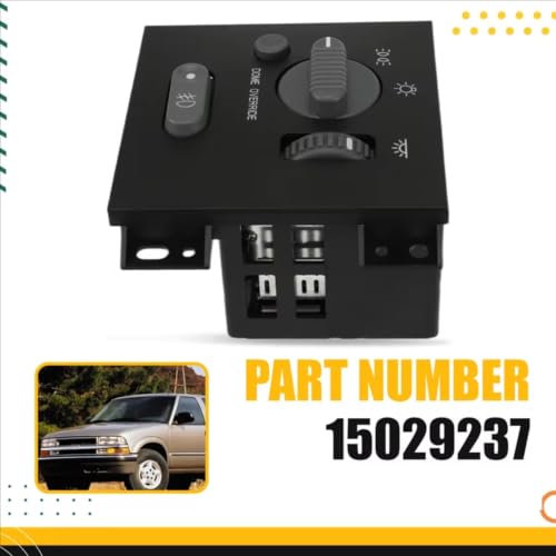 Interruptor de luces para Oldsmobile Bravada 1998-2004 repuesto perilla faros 15029237 3