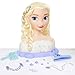 Famosa Busto Elsa de Frozen Deluxe, Para peinar y maquillar con 18 accesorios incluidos, FRND6000