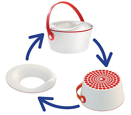 Pot bébé Dotbaby rose dans la salle de bain pour devenir grand sans couches