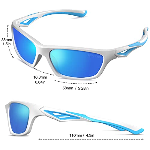 Deafrain Kids Sunglasses For Polarized Boys Girls Child Toddler Baseball Sport Rubber Sun Glasses Age 3-7 #TOP1