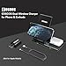 COSOOS Dual Wireless Charger, Wireless Charging Stand for iPhone 16 Pro Max/16 Pro/15/14/13/12/11/Xs/X, Airpods 4/3/Pro,Samsung Galaxy S24/S23,Samsung Watch,Galaxy Buds (with Fast Adapter)