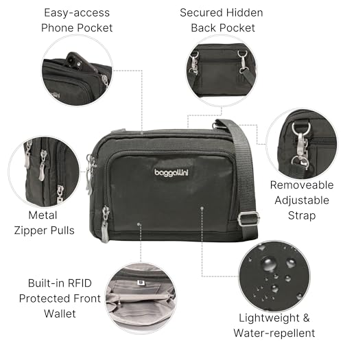 Image of Baggallini Triple Zip with Front Wallet /Trifecta RFID Wallet Crossbody