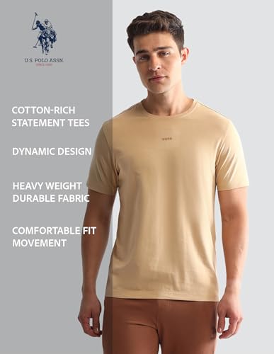 Image of U.S. Polo ASSN. Mens OEE06 Comfort Fit Round Neck Loungewear T-Shirt