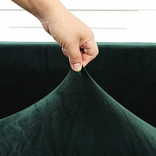 Cubierta de sofá protectora de terciopelo elástico para chaiselongue lavable 7