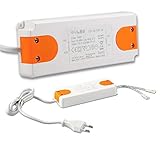 Größe: B/ H: 6/ 2,3 cm LED Trafo MiniAMP 12V/DC, 0-50W, 120cm Kabel mit Flachstecker, sekundär 2 female Buchsen