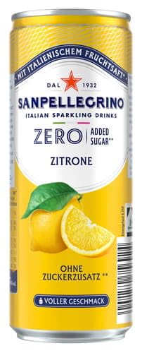 San Pellegrino Zitrone Zero Added Sugar 1x0 33l Dose (EINWEG) (0.33 ml)