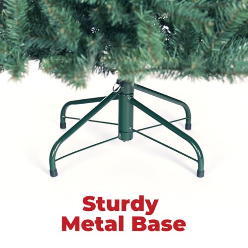 Christmas Tree 4.5FT Premium Hinged Blue Spruce Artificial Christmas Tree, Full Xmas Tree Unlit