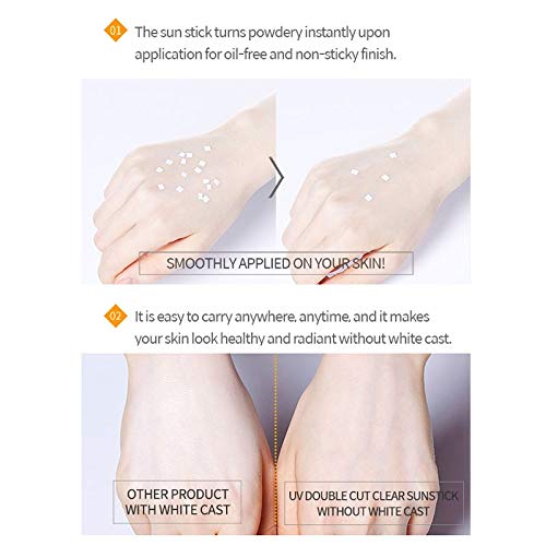 ETUDE HOUSE UV Double Cut Clear Sun Stick SPF50+/PA++++ | Smooth Moisturizing Protection from UV Rays | Kbeauty