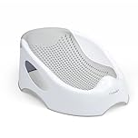 Crystals Baby Bath Support Seat – Soft Touch Non-Slip Newborn Bath Tub Insert, Ergonomic Design for Safe & Comfortable Bathing, Lightweight & Easy to Clean, Suitable from Birth to 6 Months, Grey
