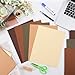 gisgfim 60 Sheets Colored Cardstock 8.5 X 11 Solid Dyed Core Brown Construction Paper Cardstock 5 Assorted Colors Card Stock Printer Scrapbook Paper 65lb/180gsm for Embossing Printing DIY Craft Arts