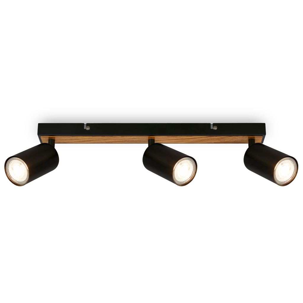 BRILONER, LED Ceiling Spotbar, 3 x GU10 max 9W, Adjustable Ceiling Spot Lights, Living Room, Kitchen Lights